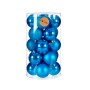 Set of Christmas balls Blue Plastic 8 x 9 x 8 cm (6 Units)