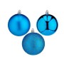 Set of Christmas balls Blue Plastic 8 x 9 x 8 cm (6 Units)