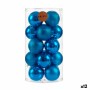 Lot de boules de Noël Bleu PVC (12 Unités)