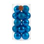 Set of Christmas balls Blue PVC (12 Units)