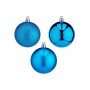 Set of Christmas balls Blue PVC (12 Units)