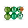 Set of Christmas balls Green Plastic Ø 8 cm (24 Units)