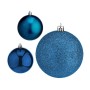 Set of Christmas balls Blue Plastic 7 x 8 x 7 cm (12 Units)