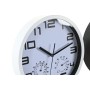 Horloge Murale DKD Home Decor 25,5 x 4 x 25,5 cm Noir Blanc polystyrène (2 Unités)