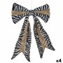 Lasso Christmas bauble Zebra White Black 40 x 4 x 45 cm (4 Units)