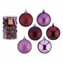 Set of Christmas balls Purple Plastic 6 x 7 x 6 cm (6 Units)