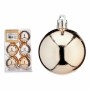 Set of Christmas balls champagne Plastic 5 x 6 x 5 cm (12 Units)