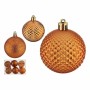 Lot de boules de Noël 6 cm Orange PVC (12 Unités)