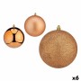 Set of Christmas balls Copper Plastic 12 x 13 x 12 cm (6 Units)