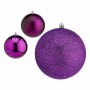 Set of Christmas balls Purple Plastic Ø 12 cm (6 Units)