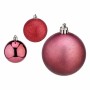 Set of Christmas balls Pink Plastic 6 x 7 x 6 cm (12 Units)