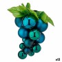 Christmas Bauble Grapes Medium Blue Plastic 18 x 18 x 28 cm (12 Units)