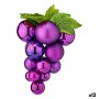 Christmas Bauble Grapes Medium Purple Plastic 19 x 28 x 19 cm (12 Units)