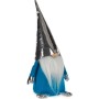 Decorative Figure Gnome Blue White Silver Polyester Wood Sand 12 x 32 x 13 cm (24 Units)