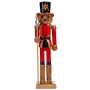 Decorative Figure Nutcracker Bear Brown Black 16,5 x 60 x 13,5 cm (4 Units)