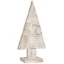 Decorative Figure Christmas Tree White Natural Wood 9 x 41,5 x 20 cm (12 Units)