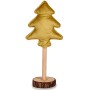 Christmas Tree Polyester Golden Wood 9,5 x 32 x 13 cm (12 Units)