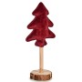 Christmas Tree Polyester Maroon Wood 9,5 x 32 x 13 cm (12 Units)