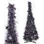 Christmas Tree Anthracite Tinsel 38 x 38 x 105 cm (6 Units)