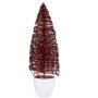 Figurine Décorative Sapin de Noël Rouge Plastique 10 x 33 x 10 cm (6 Unités)