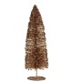 Figurine Décorative Sapin de Noël Paillettes Doré 10 x 41 x 10 cm (6 Unités)