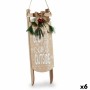 Hanging decoration Sign Sledge Beige MDF Wood 20 x 5 x 69 cm (6 Units)