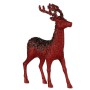 Figurine Décorative renne de noël Rouge Plastique 15 x 45 x 30 cm (2 Unités)