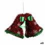 Christmas bauble Pendant Hoods Tinsel Red Green 21 x 14 x 10 cm (12 Units)