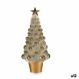 Decorative Figure Christmas Tree Golden polypropylene PET 16 x 37,5 x 16 cm (12 Units)