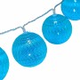 Guirlande lumineuse LED 6 x 6 x 200 cm Turquoise (18 Unités)