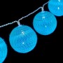 Wreath of LED Lights 6 x 6 x 200 cm Turquoise (18 Units)