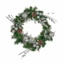 Couronne de Noël Vert Argenté 60 x 13 x 60 cm (4 Unités)