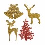 Christmas bauble Red Golden Plastic (24 Units)