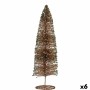 Christmas Tree Sequins champagne 10 x 40 x 10 cm (6 Units)