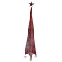 Sapin de Noël Tour Rouge Métal Plastique 39 x 186 x 39 cm (4 Unités)