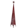 Sapin de Noël Tour Étoile Rouge Métal Plastique 34 x 154 x 34 cm (6 Unités)