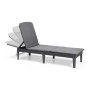 Chaise longue Allibert by KETER 8711245146294 Gris 187 x 58 x 29 cm