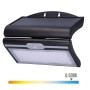 Applique Murale EDM Capteur de Mouvement Solaire 6 W Noir (6500 K)