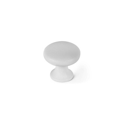 Pommeau Rei 760 Rond Métal Blanc 4 Unités (Ø 25 x 24 mm)