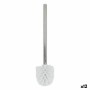 Brosse de salle de wc Confortime Blanc Argenté Acier inoxydable 37 x 10 x 6 cm (12 Unités)