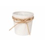 Cache-pot Lien Blanc Tissu 11 x 10,5 x 11 cm (24 Unités)