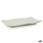 Flat plate Bidasoa Ikonic Rectangular Grey Plastic (20,7 x 13 x 2 cm) (Pack 12x)