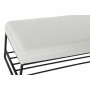 Banc de Pied de Lit DKD Home Decor Noir Beige Fer 80,5 x 36 x 35,5 cm