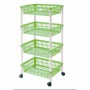 Vegetable trolley Tontarelli Mito 4 Green 40 x 29 x 18 cm (12 Units)