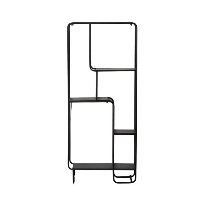 Shelves Black Iron 76 x 30 x 180 cm