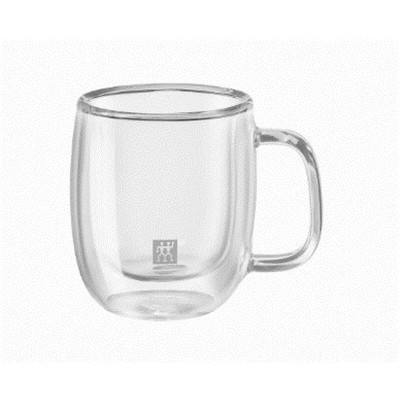 Ensemble de 2 tasses à café Zwilling 39500-110 Verre Borosilicaté 80 ml Transparent 2 Pièces (2 Unités)