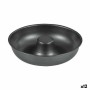 Moule pour four Quttin Donuts Acier au carbone Noir Ø 21 cm 21 x 5 cm (12 Unités)