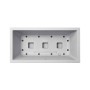 Pot Elho Blanc 59 x 30 x 29 cm Plastique Rectangulaire Moderne