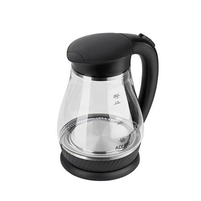 Bouilloire Adler AD 1274 Noir verre 2200 W 1,7 L