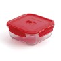 Hermetic Lunch Box Luminarc Pure Box Red 1,22 L Glass (6 Units)